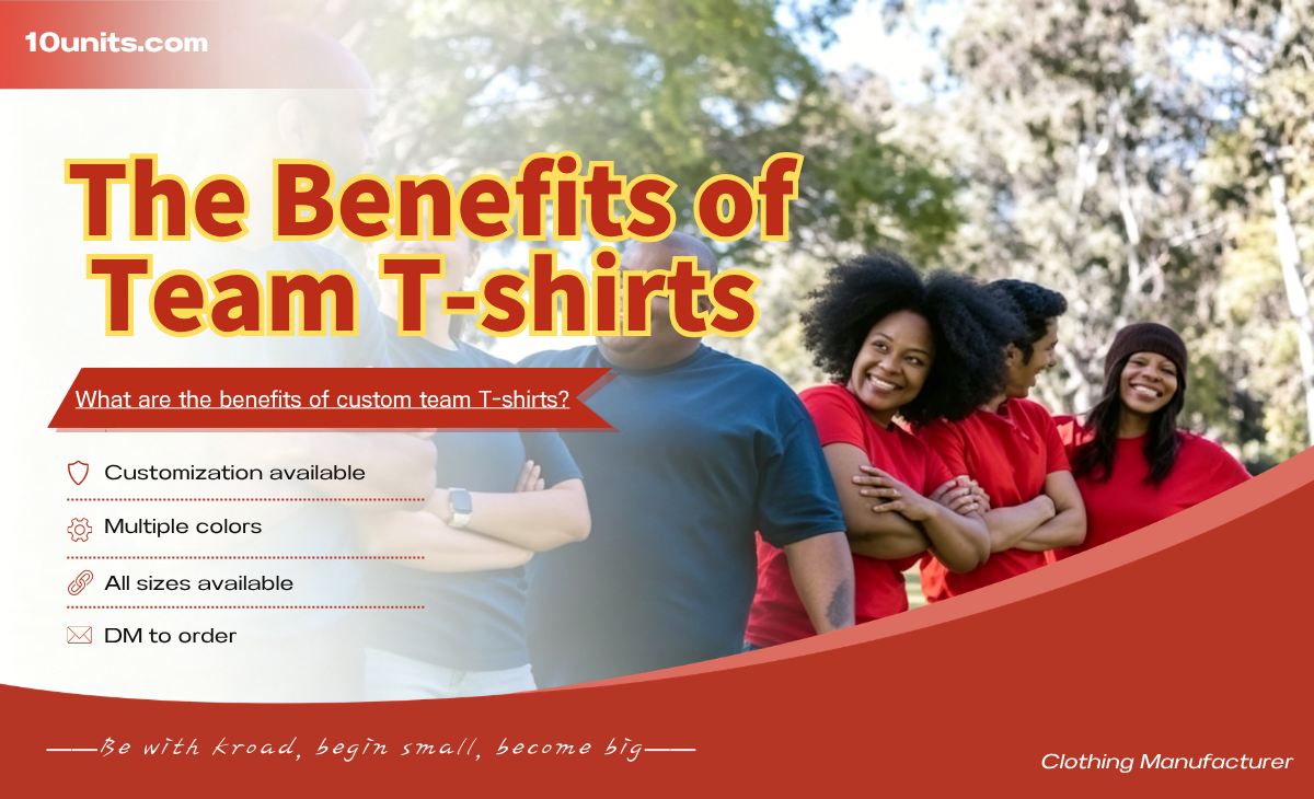 What are the benefits of custom team T-shirts?